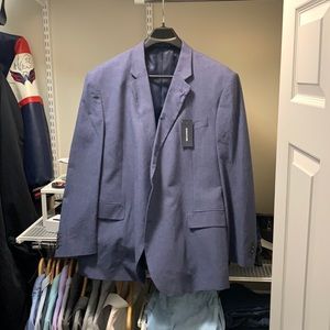 Blue Stafford Sport Coat (Big and Tall)